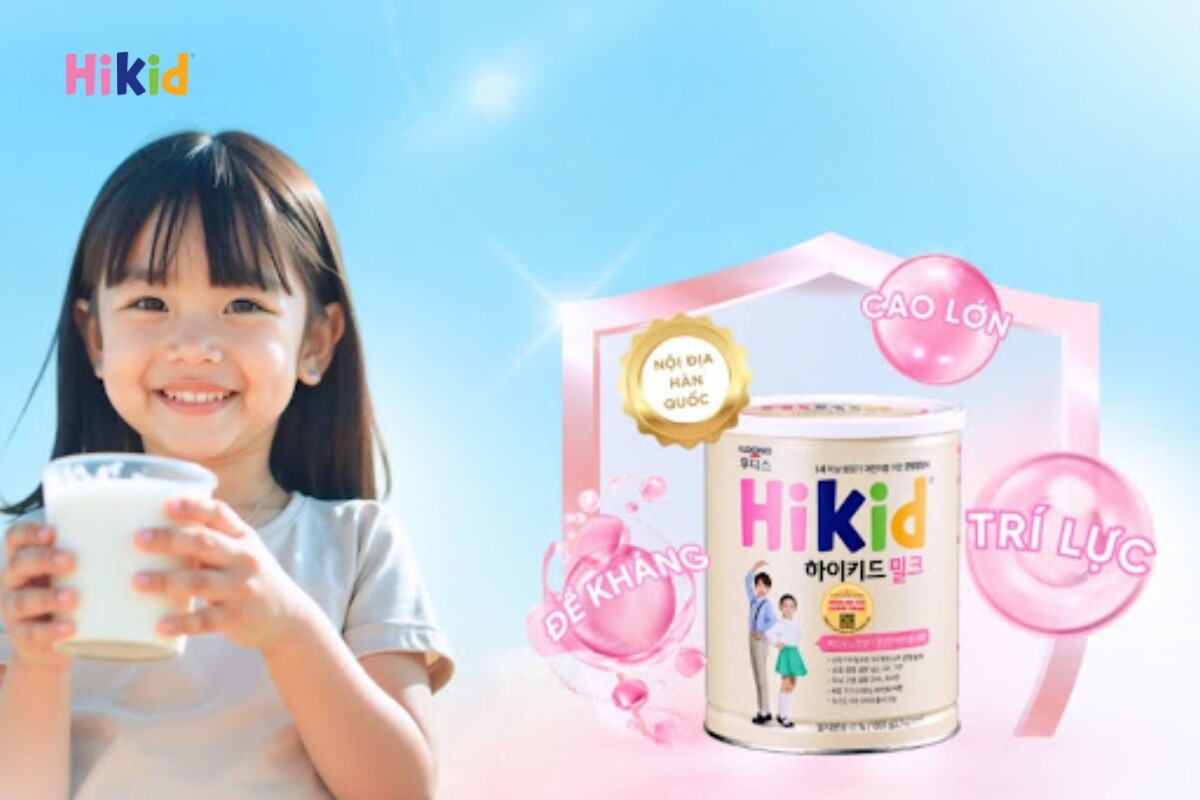 Sữa Hikid hỗ trợ trẻ phát triển chiều cao vượt trội