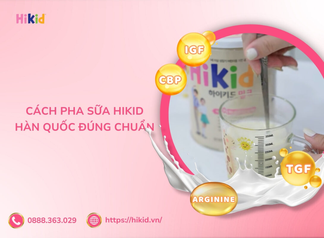 cách pha sữa hikid
