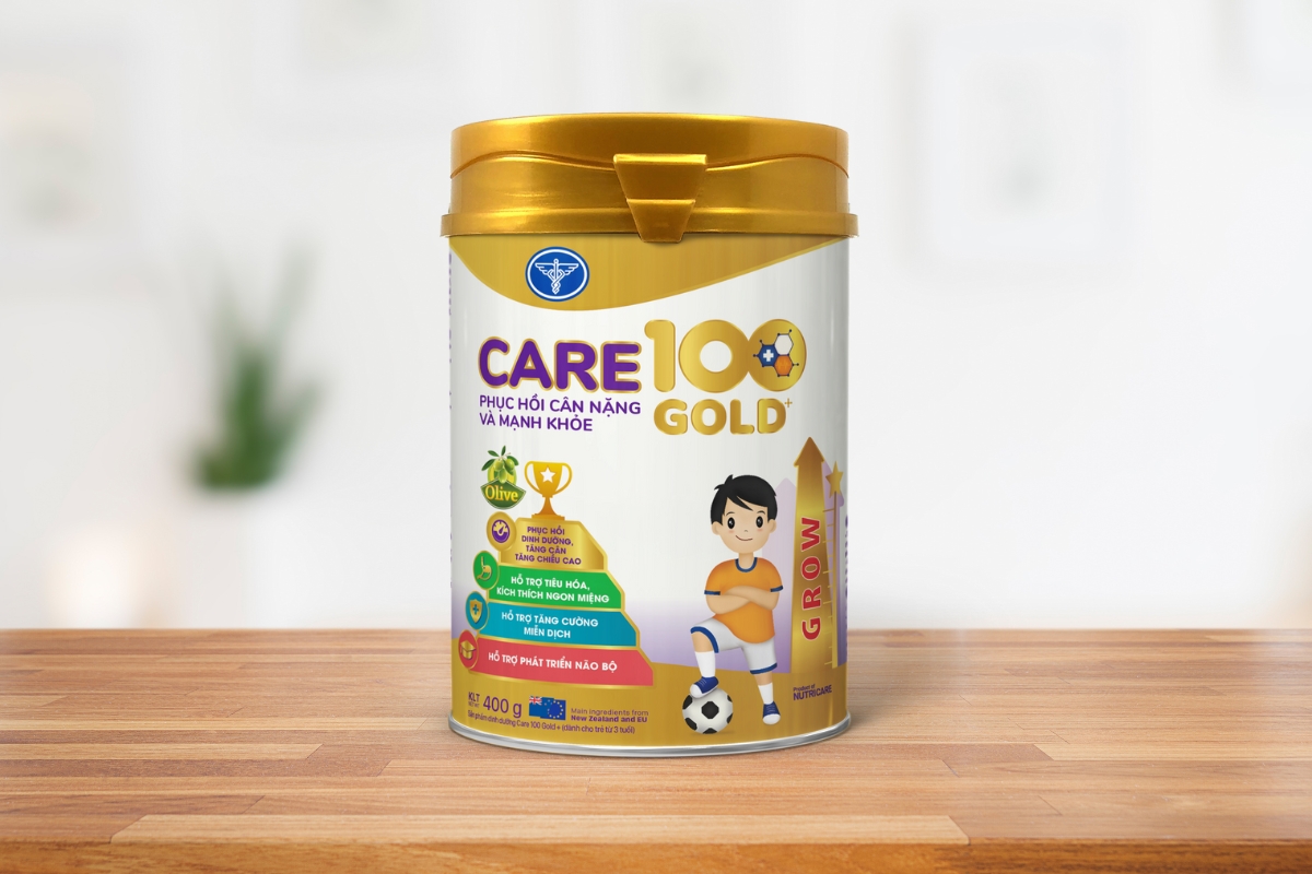Sữa giúp tăng chiều cao hiệu quả Care 100 Gold