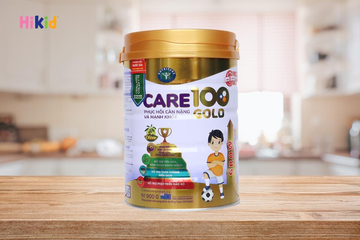 Sữa tăng chiều cao cho bé từ 1 tuổi Care 100 Gold