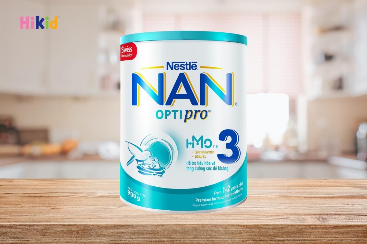 Sữa giúp tăng chiều cao cho bé 1 tuổi Nestle Nan Optipro 3