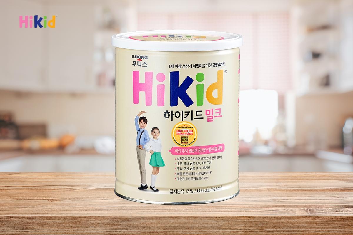 Sữa tăng chiều cao cho bé từ 1 tuổi Hikid Vani