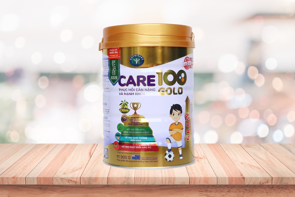 Sữa tăng trưởng chiều cao cho trẻ 2 tuổi Care 100 Gold Grow
