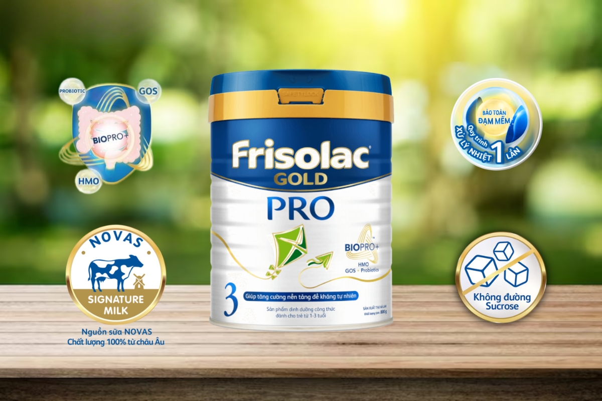 Sữa Friso Gold Pro 3 giúp bé tăng chiều cao vượt trội