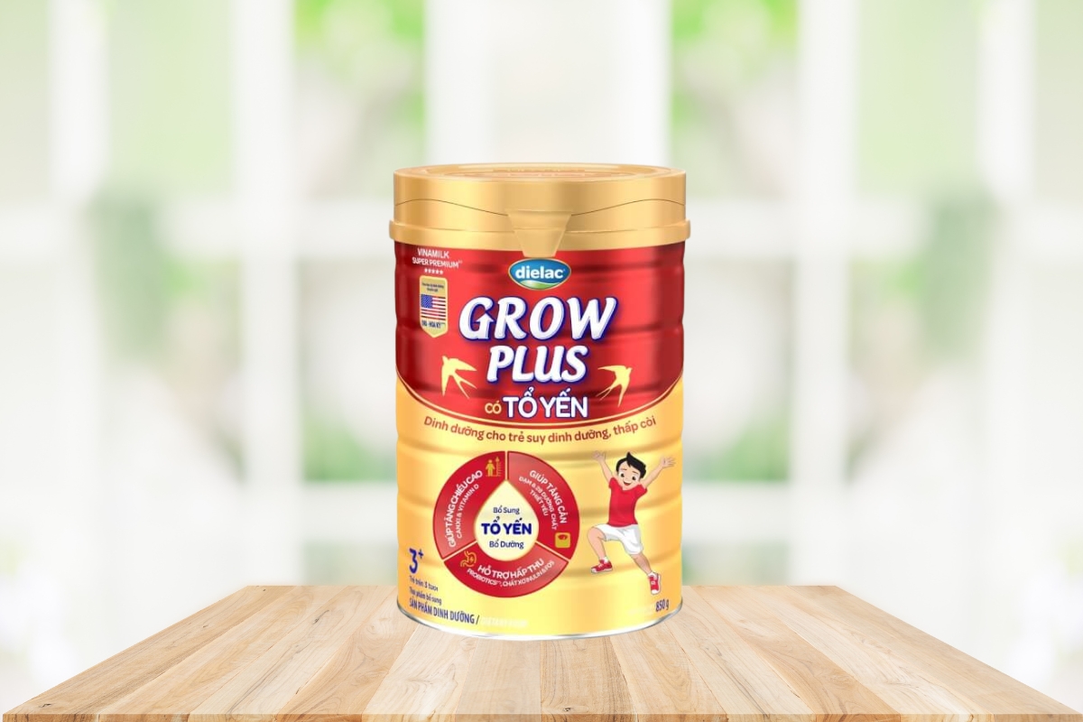 Sữa Dielac Grow Plus 3+ Tổ Yến bổ sung nhiều dưỡng chất giúp bé phát triển toàn diện 