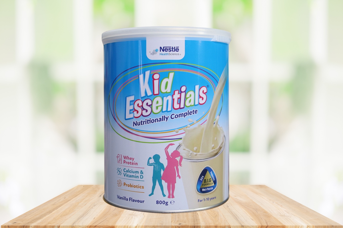 Sữa Kid Essentials là sữa tăng chiều cao cho bé 4 tuổi đáng tin dùng 