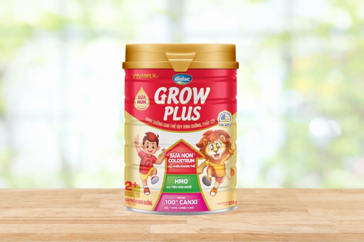 Sữa Dielac Grow Plus 2+ với công thức chuyên biệt giúp bé phát triển toàn diện 