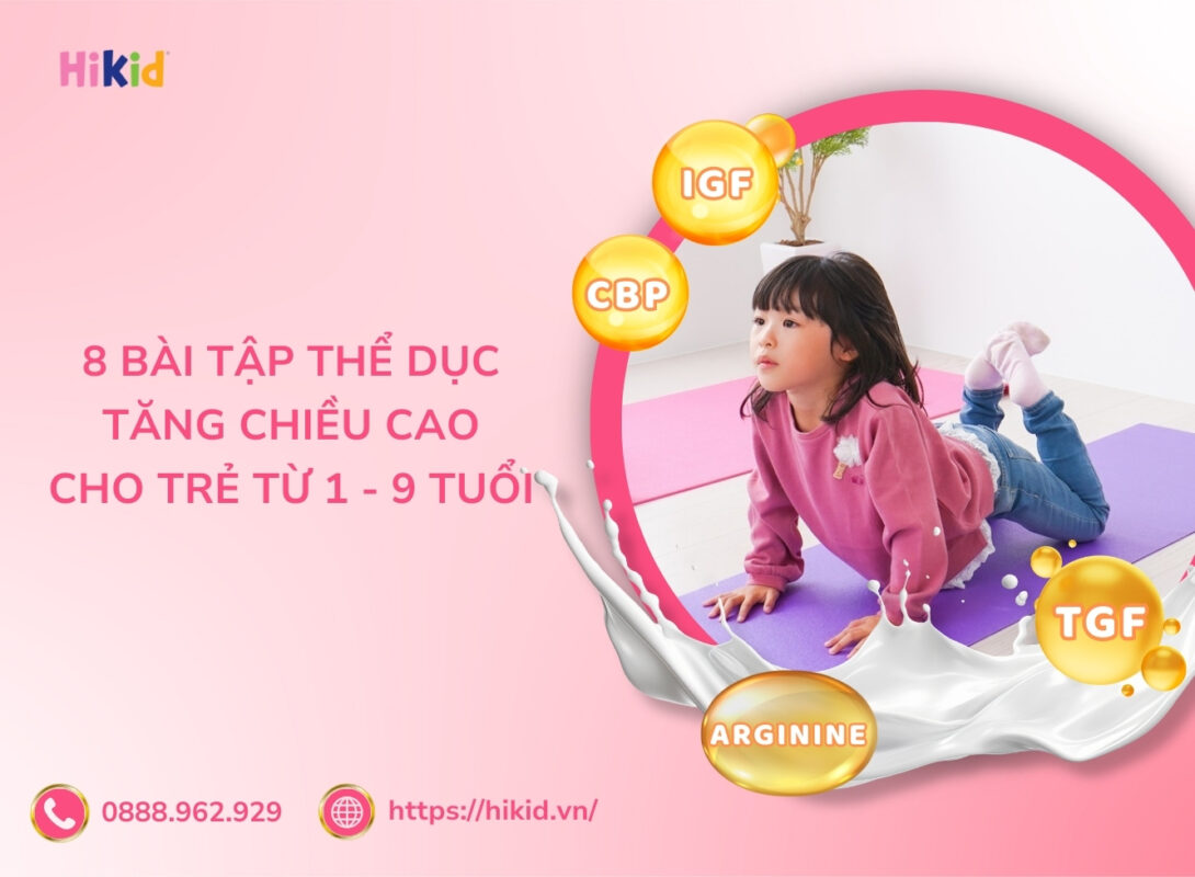 bài tập thể dục tăng chiều cao cho trẻ
