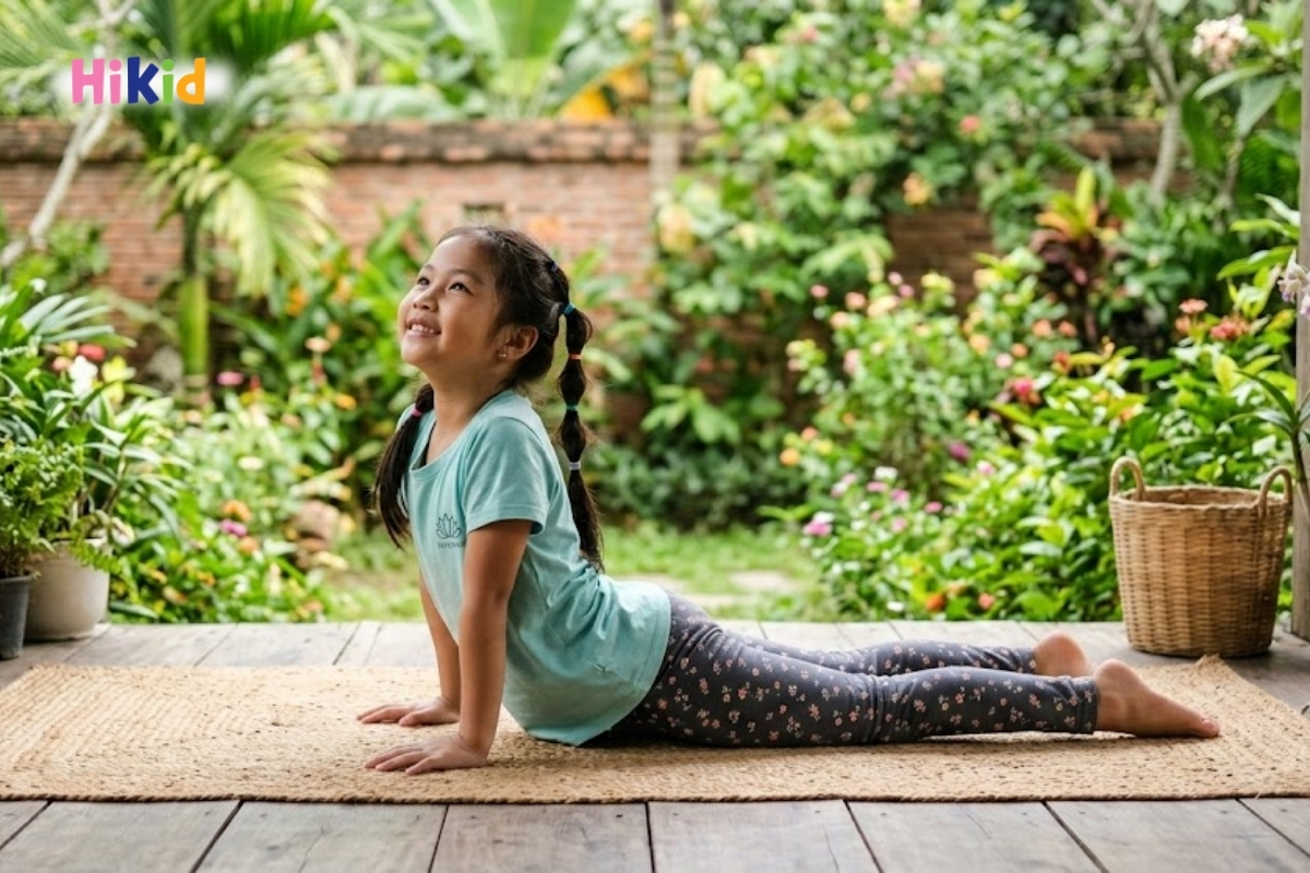 Động tác yoga tư thế rắn hổ mang