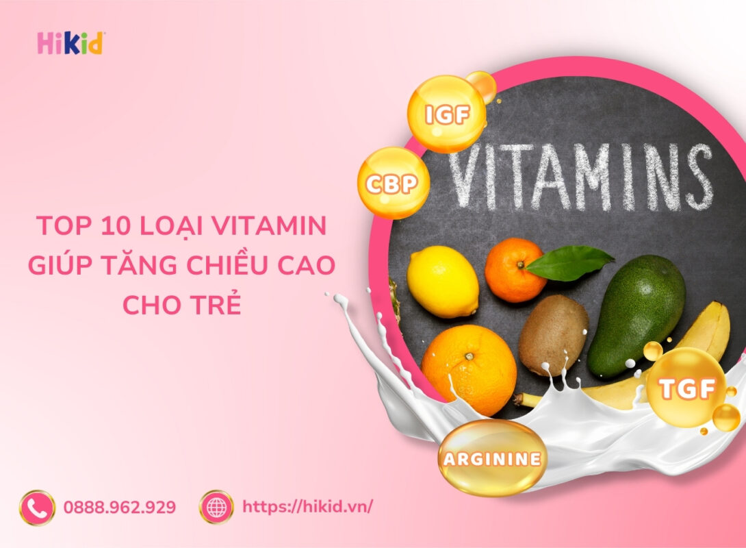các vitamin giúp tăng chiều cao