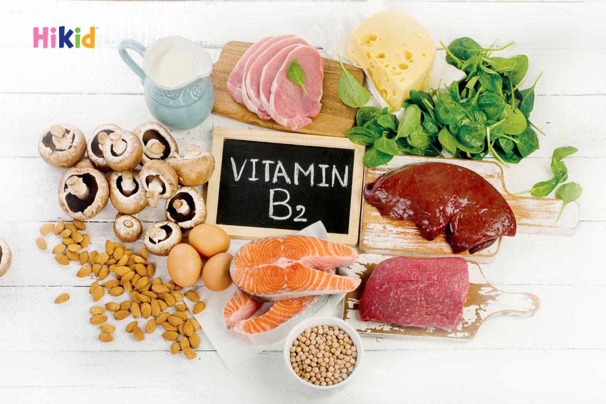 Nhóm thực phẩm giàu vitamin B2 nên bổ sung vào thực đơn của trẻ