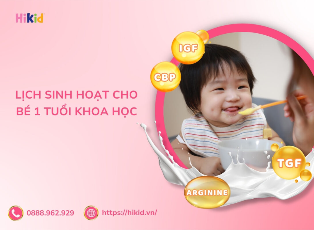 lịch sinh hoạt cho bé 1 tuổi