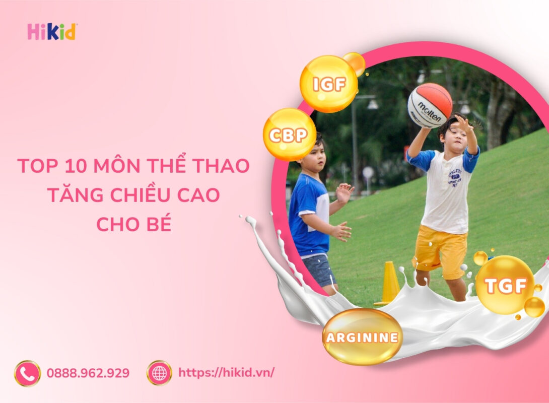 môn thể thao tăng chiều cao cho bé