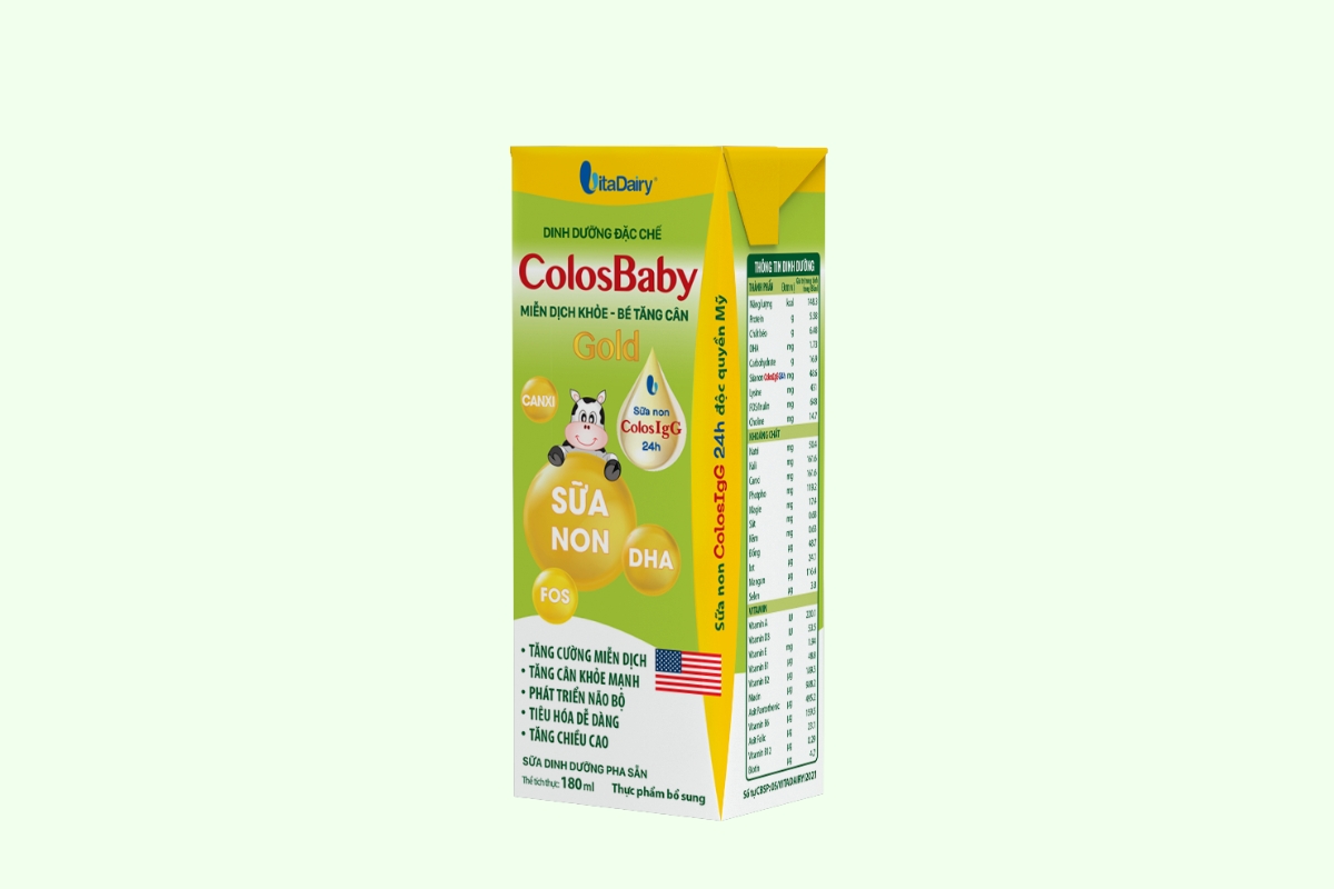 Sữa bột pha sẵn phát triển chiều cao ColosBaby IQ Gold