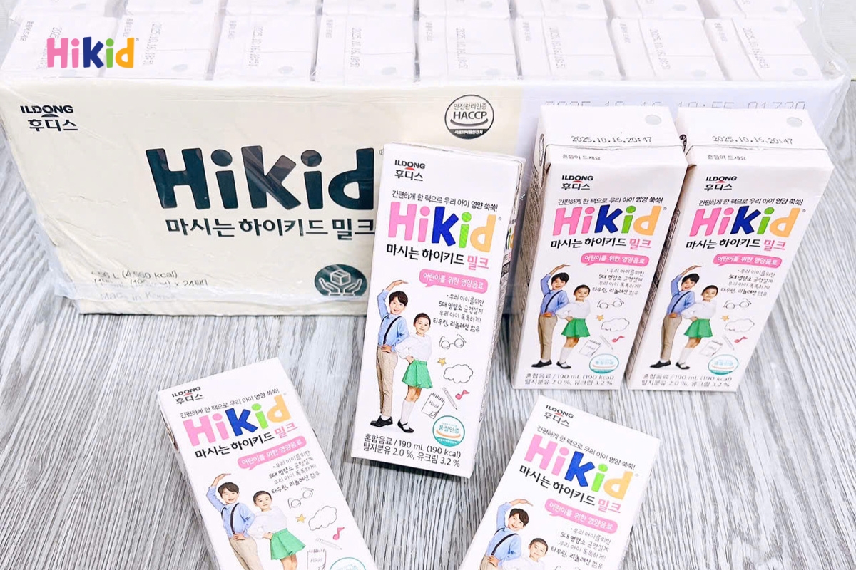 Hikid là thương hiệu sữa uy tín tại thị trường Việt Nam và Hàn Quốc
