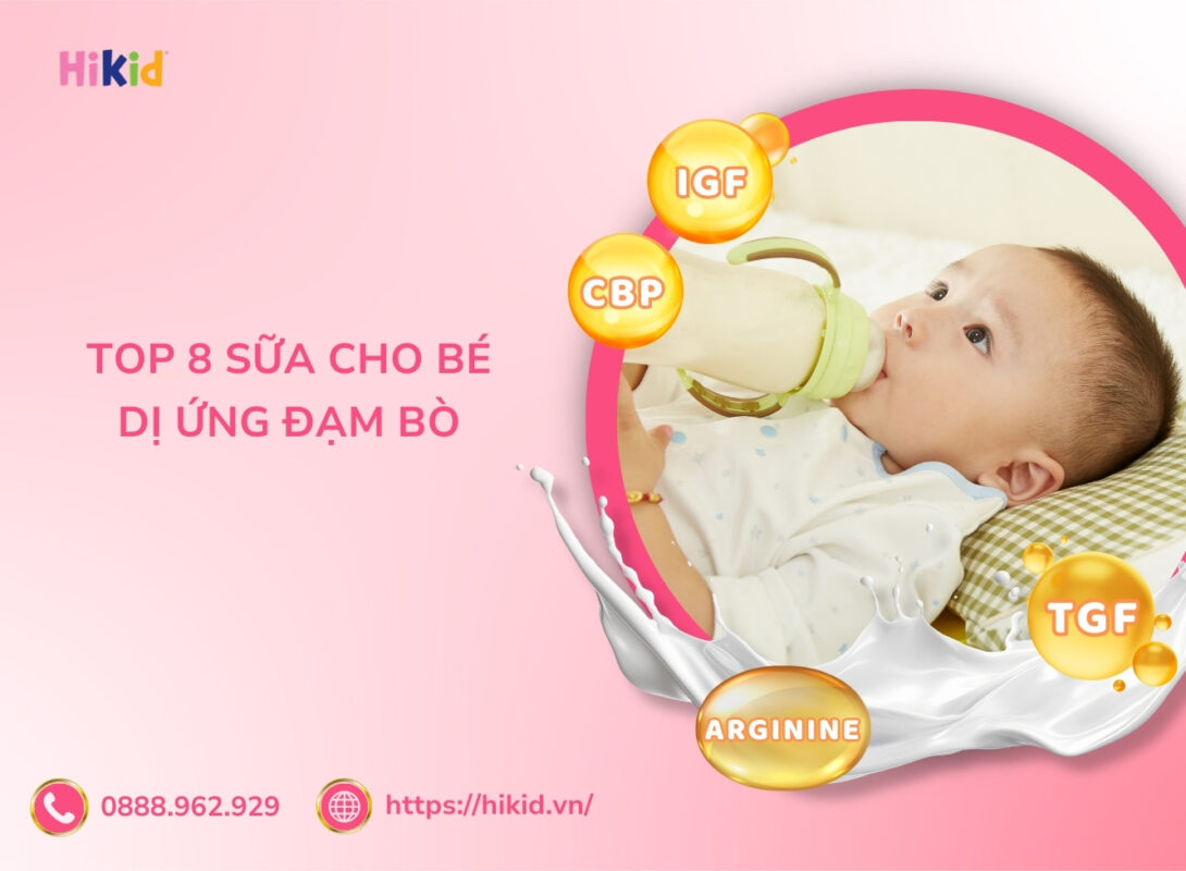 sữa cho bé dị ứng đạm bò