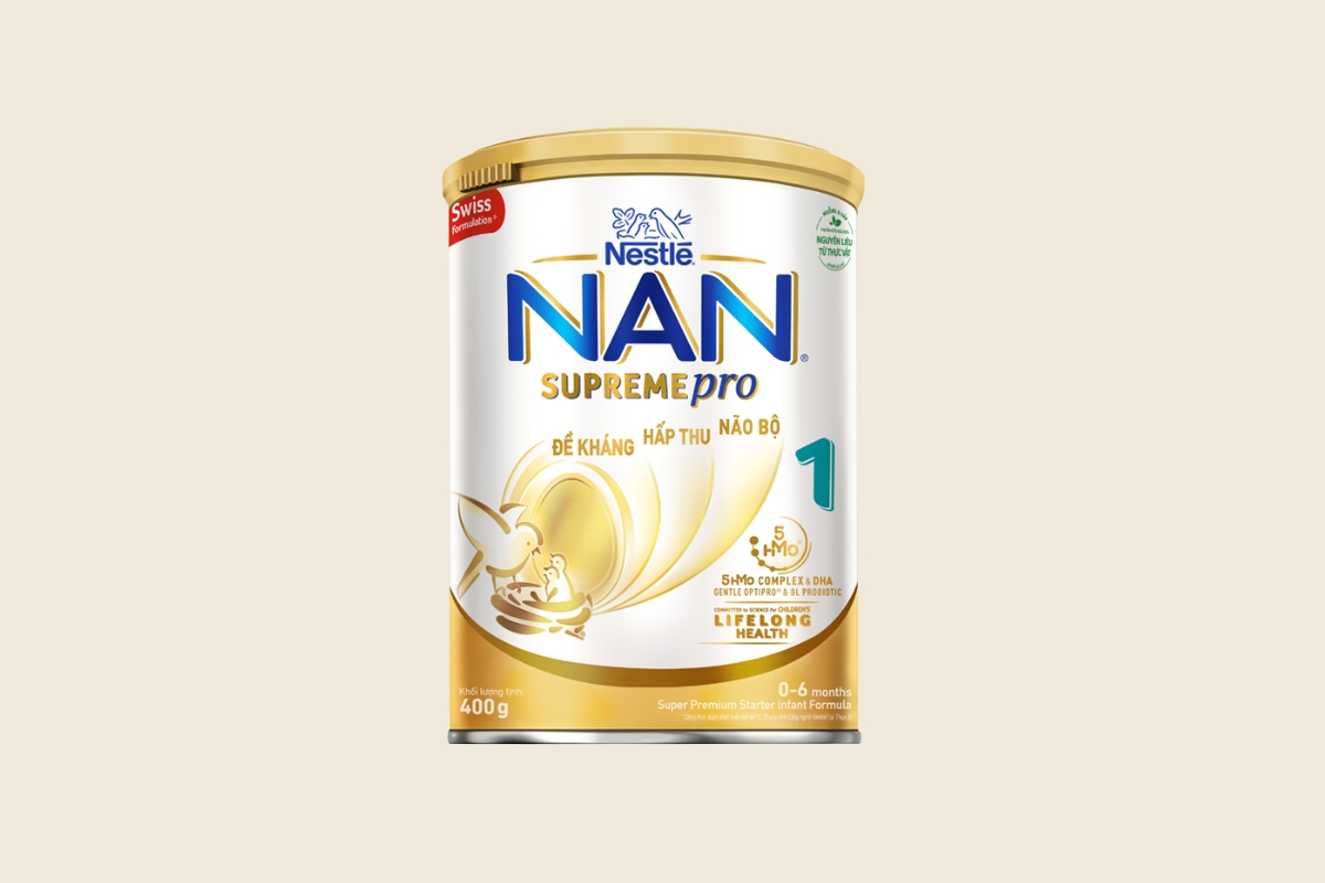Sữa bột NAN Supreme Pro số 1 - Sữa cho bé dị ứng đạm bò