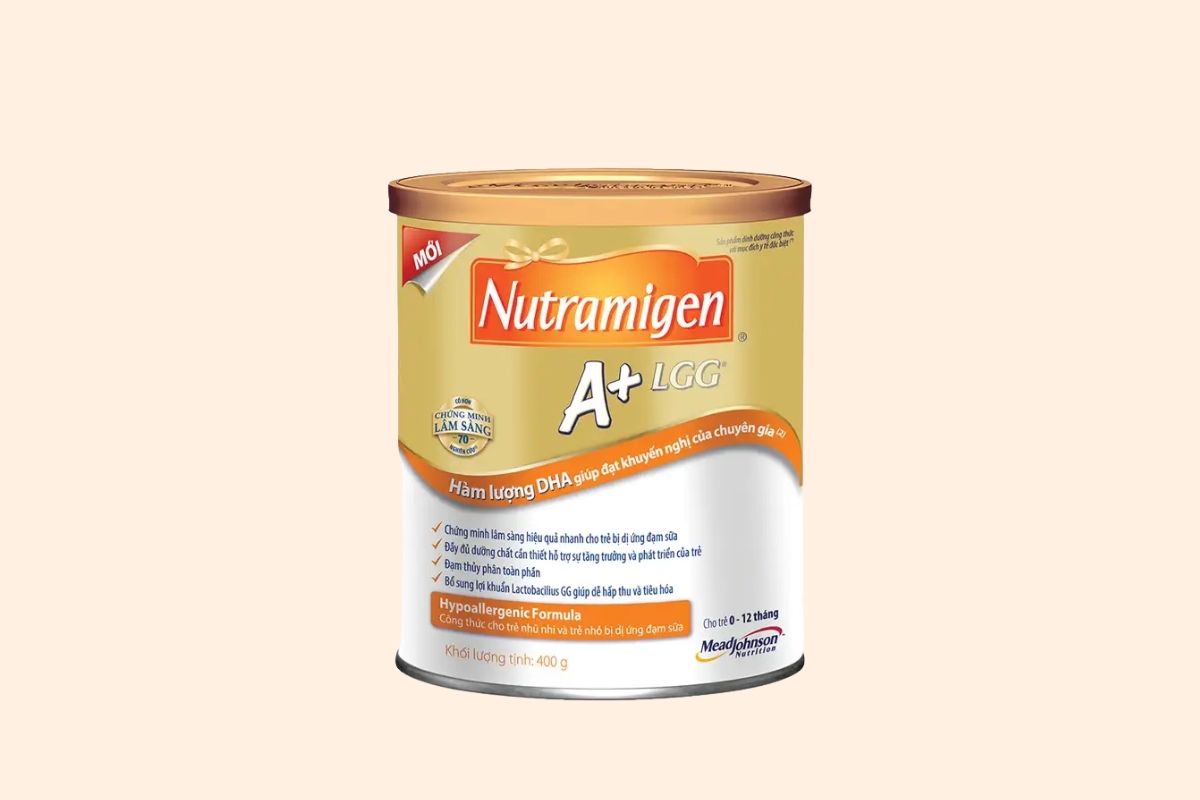 Sữa cho bé dị ứng đạm bò - Sữa bột Nutramigen A+ Lgg 400g