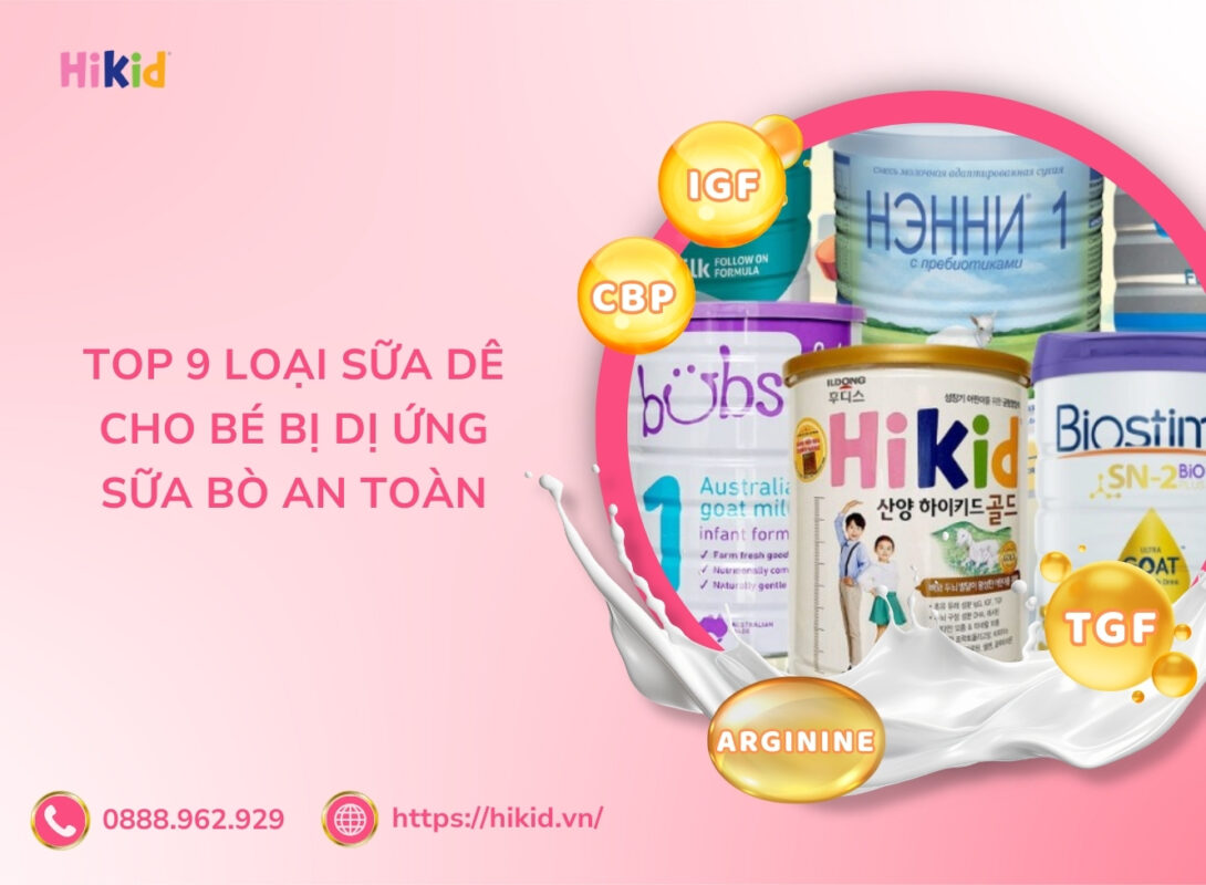 sữa dê cho bé bị dị ứng sữa bò