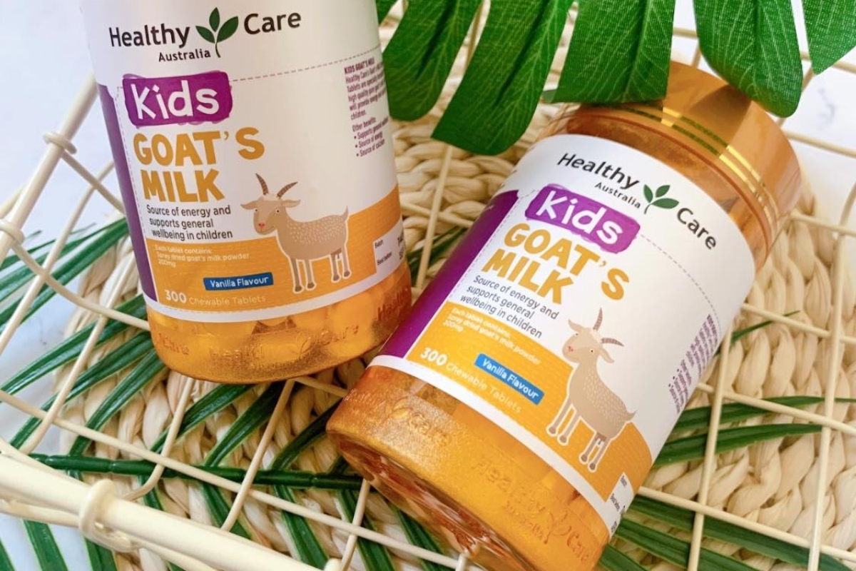 Sữa dê cô đặc dạng viên Goat Milk Healthy Care cho bé bị dị ứng sữa bò
