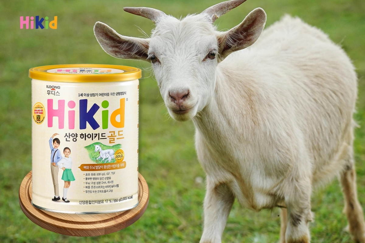 Sữa Hikid Dê chứa đạm A2 phù hợp cho bé dị ứng sữa bò mức độ nhẹ