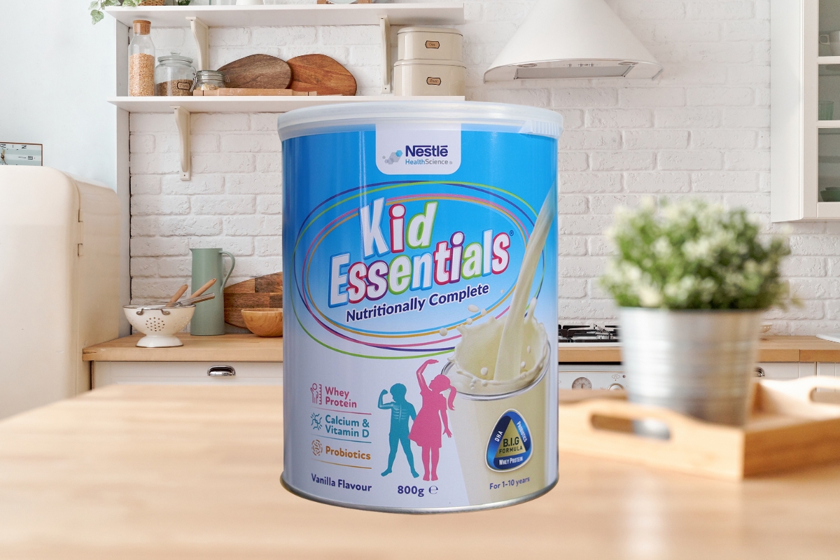 Sữa giàu canxi cho bé Kid Essentials hỗ trợ chiều cao và cân nặng 
