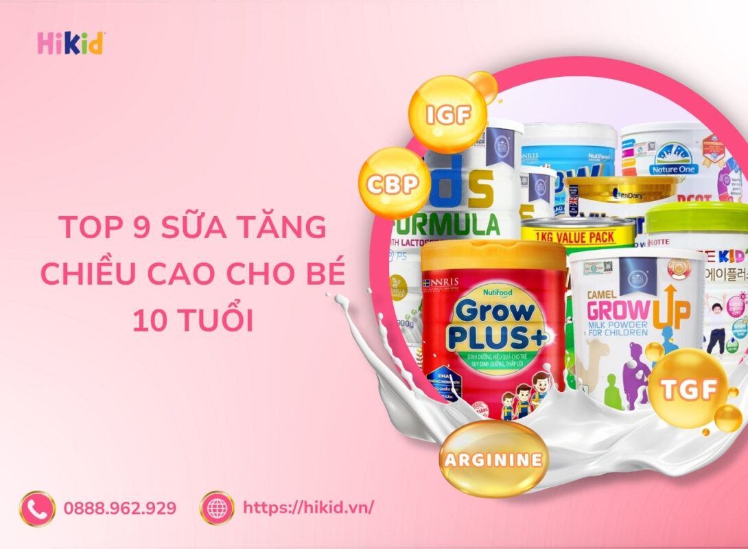 sữa tăng chiều cao cho bé 10 tuổi