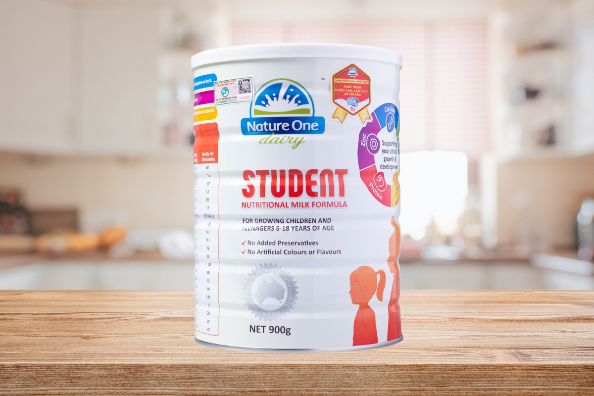 Sữa Nature One Dairy Student hỗ trợ trẻ từ 10 tuổi phát triển chiều cao