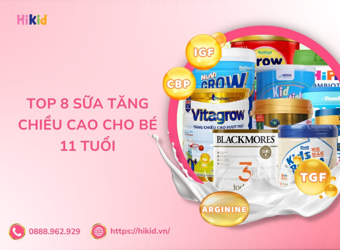 sữa tăng chiều cao cho trẻ 11 tuổi