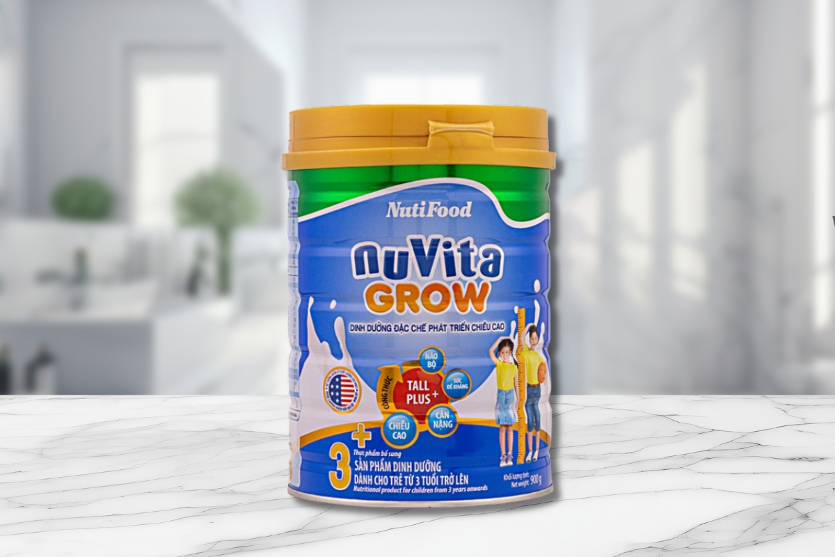 Sữa tăng chiều cao cho bé 11 tuổi Nuvita Grow