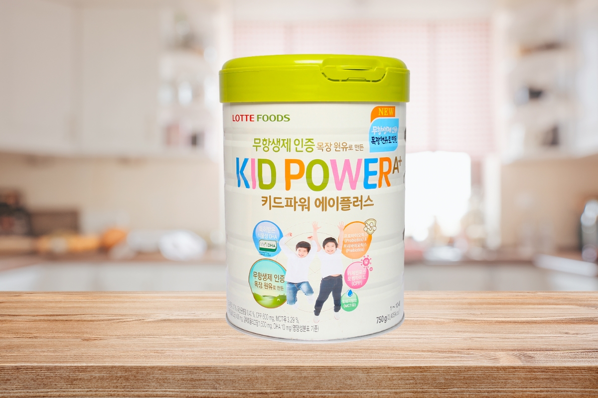 Sữa Lotte Kid A+ Hàn Quốc 760G giúp phát triển chiều cao và trí tuệ cho trẻ.