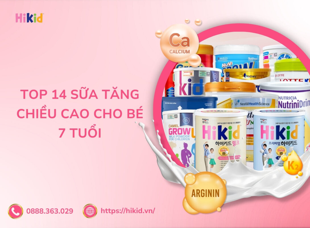 sữa tăng chiều cao cho trẻ 7 tuổi
