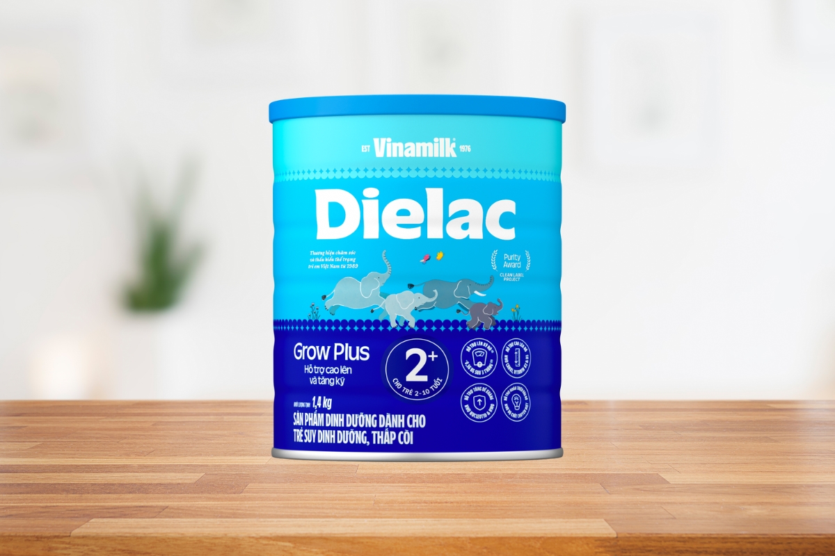Sữa Dielac Grow Plus 2+ thích hợp cho trẻ từ 2 tuổi trở lên