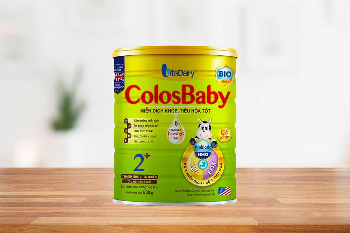 Sữa Colosbaby Bio Gold 2+ tăng cường miễn dịch, hỗ trợ tiêu hóa, phát triển chiều cao