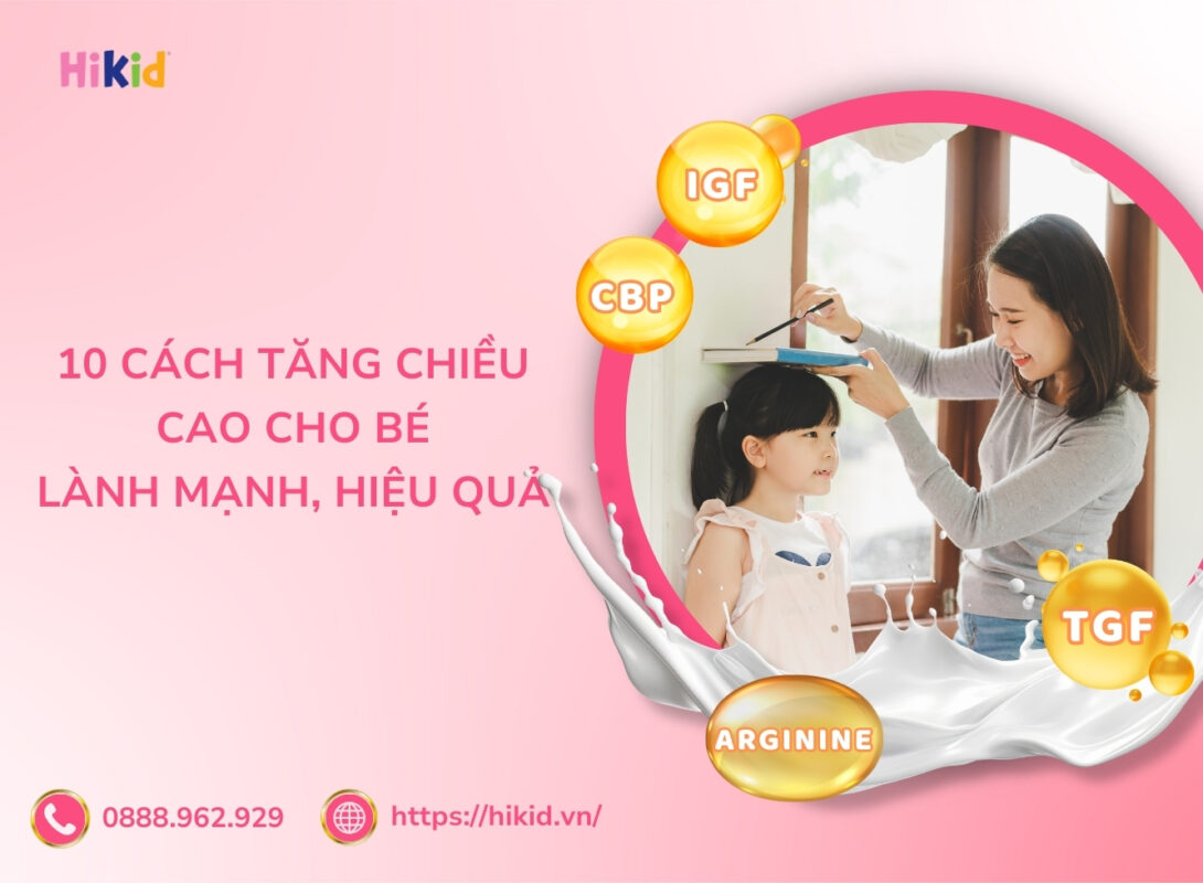 tăng chiều cao cho bé