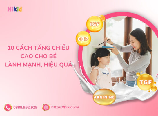 tăng chiều cao cho bé