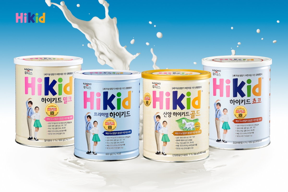 Sữa Hikid sở hữu bộ công thức độc đáo hỗ trợ xương DÀI - CHẮC - KHỎE