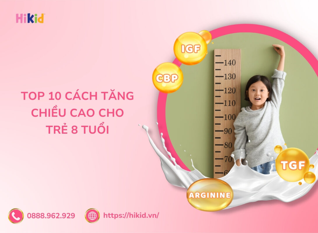 tăng chiều cao cho trẻ 8 tuổi