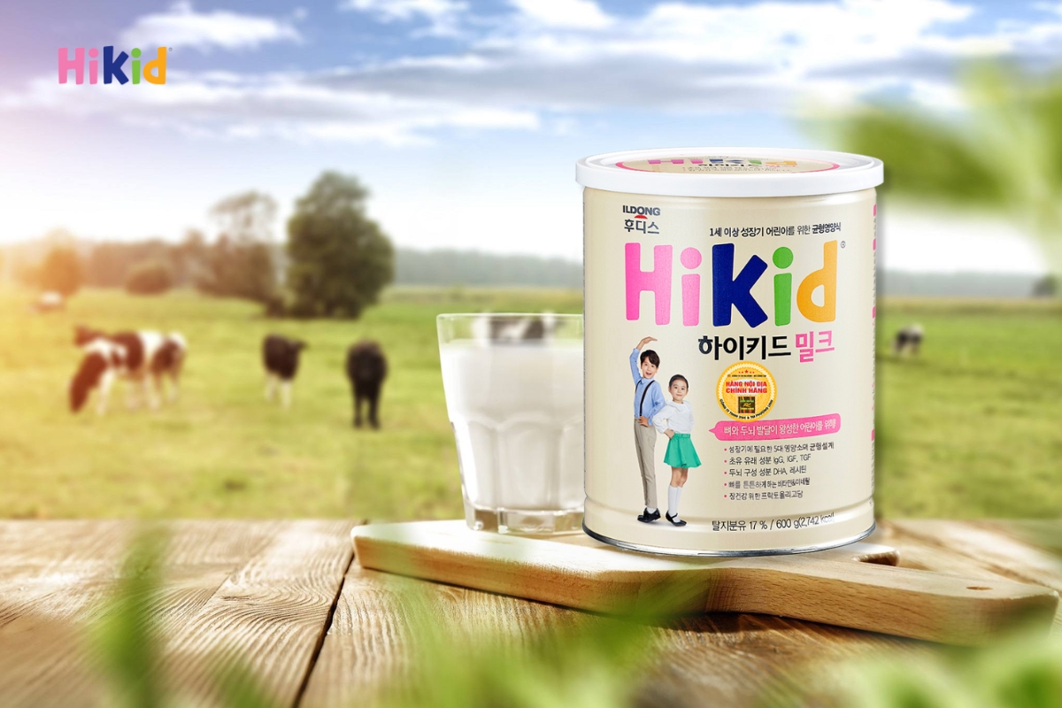 2 - 3 ly Hikid mỗi ngày hỗ trợ bé 8 tuổi cao lớn hơn