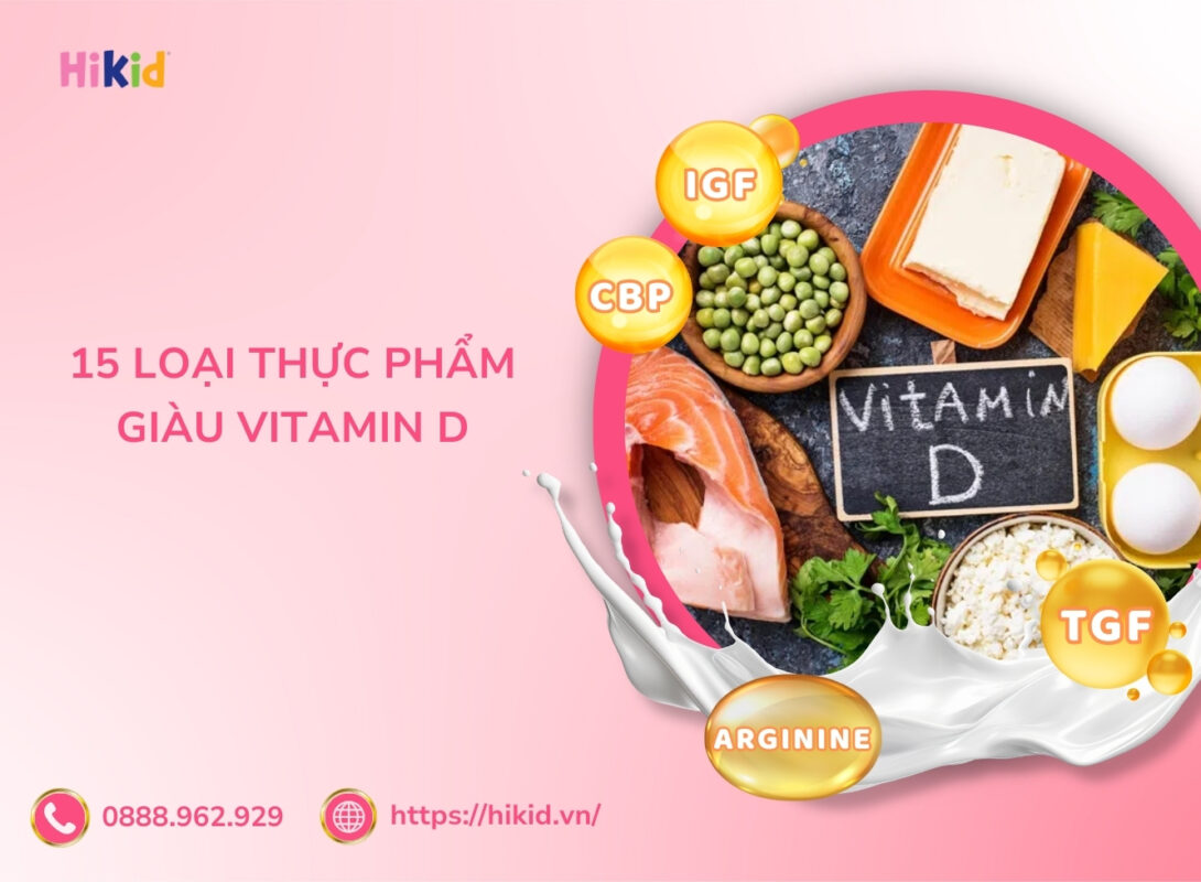 thực phẩm giàu vitamin d cho bé
