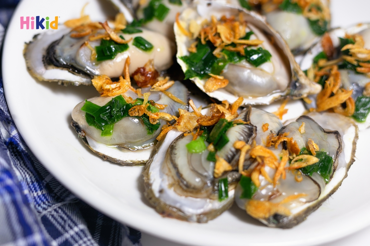 Nên cho bé ăn hàu chín hoàn toàn