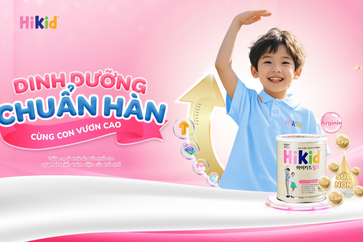 Sữa Hikid - Dinh dưỡng chuẩn Hàn, cùng con vươn cao