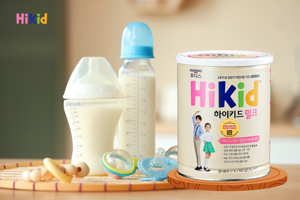 Sữa Hikid giàu dưỡng chất hỗ trợ trẻ có nền tảng thể chất tốt