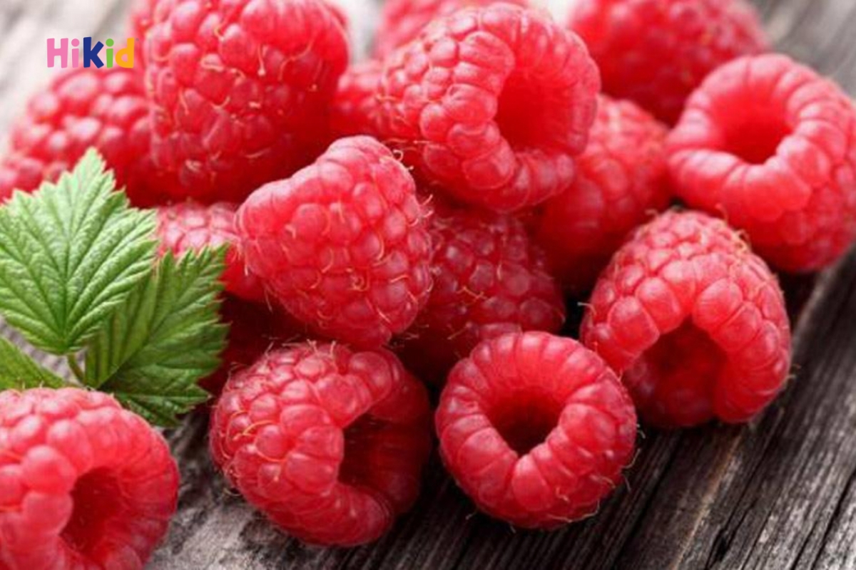 Quả mâm xôi mang lại nguồn năng lượng dồi dào cho trẻ